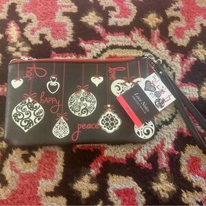 Retired NWT Brighton Love Notes Holiday Wristlet.